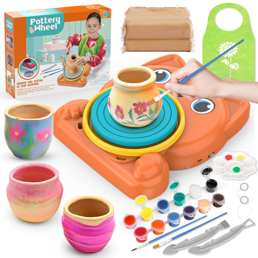 Aujazyble pottery wheel in action fuels creative, hands-on play for kids