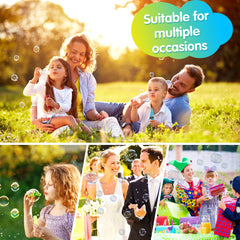 Aujazyble bubbles brighten a summer party and carnival.