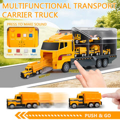Aukdin forklift toy aiding small hands in lifting and maneuvering.