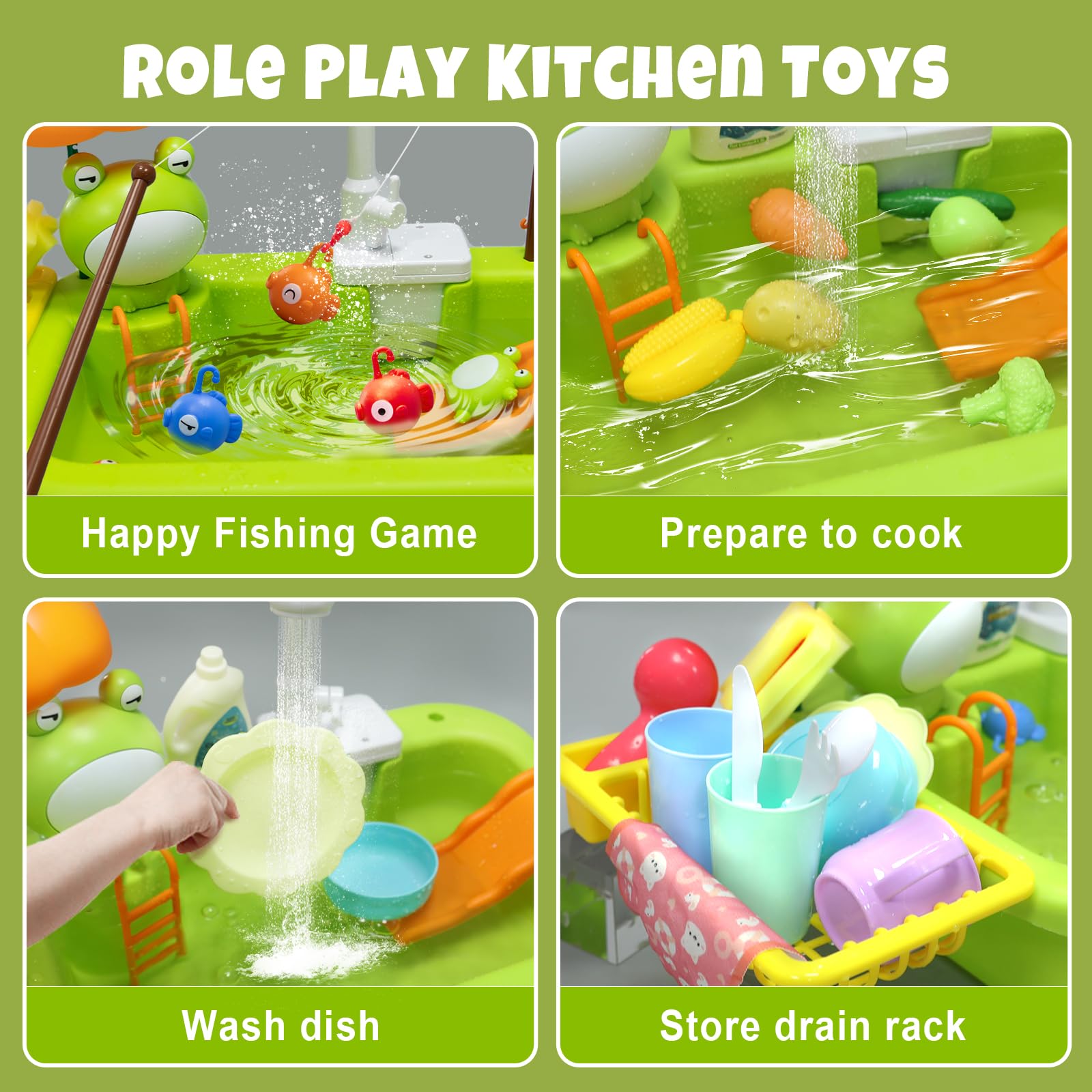 Aukful electric faucet water cycle demonstrating self-contained circulation for kids