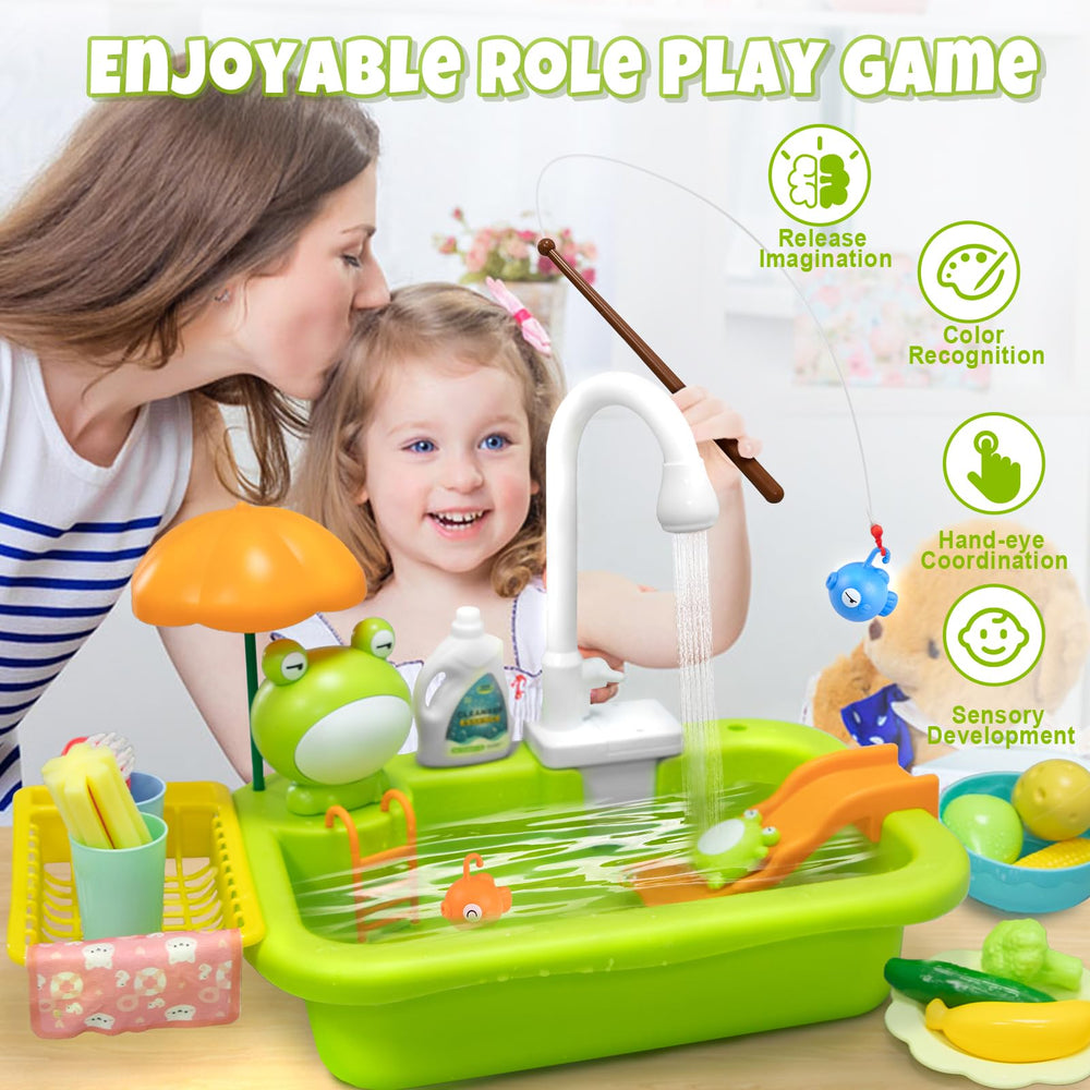 Aukful floating toys and dishes adding colorful water play options