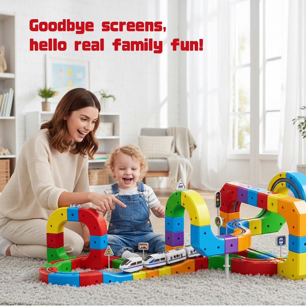 AUKTWE gift-ready set inspires teamwork and adventures during playtime.