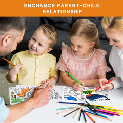 AULEGE elephant pattern on placemat supporting focused coloring time