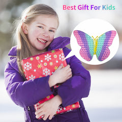 AULOK jumbo butterfly pop silicone material close-up shows safe soft-touch texture.