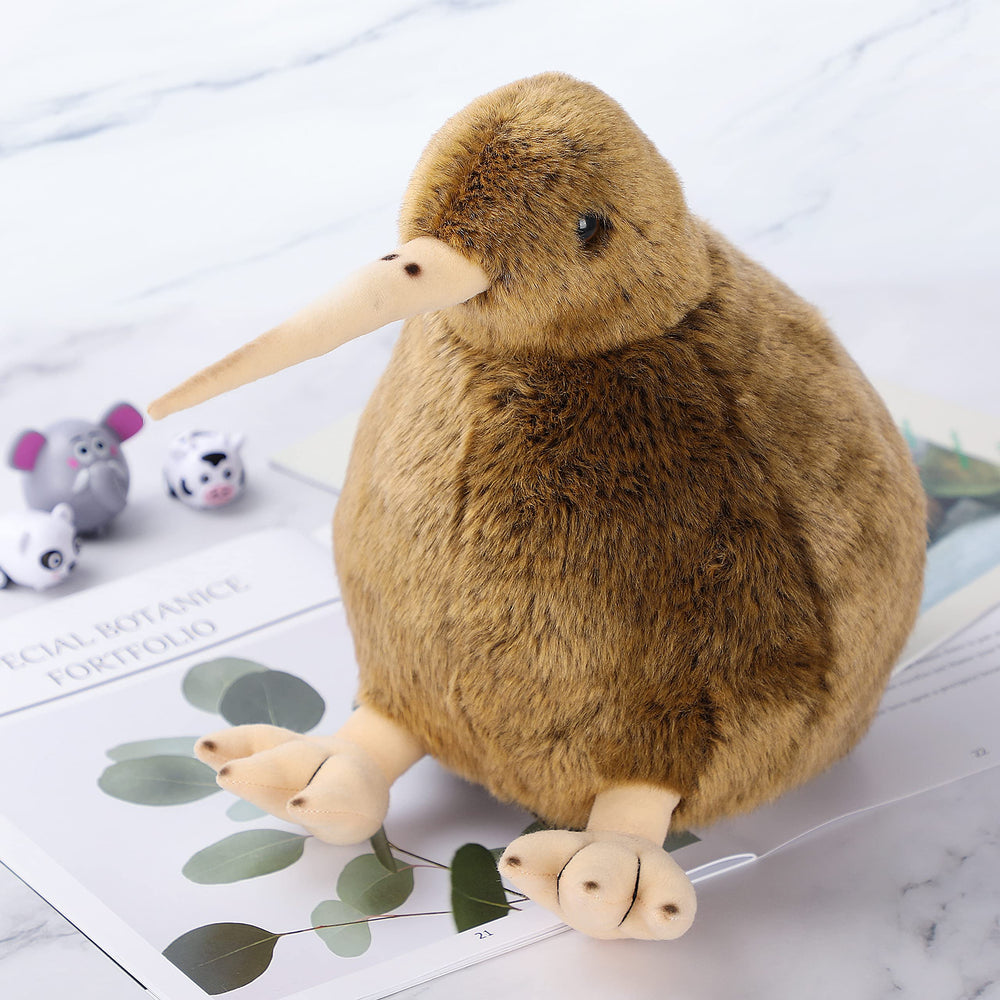 Auluda Kiwi Bird plush 11-inch length is ideal for hugs and naps.