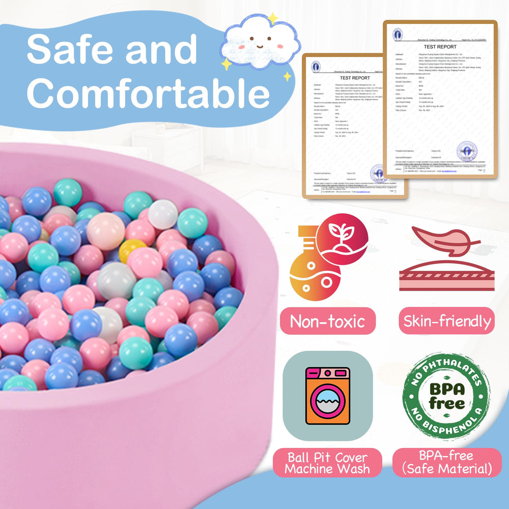 Aunekiv ball pit cover is removable and machine-washable for easy cleaning.