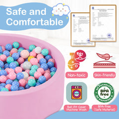Aunekiv ball pit cover is removable and machine-washable for easy cleaning.