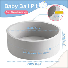 Aunekiv ball pit foam core detail highlights cushioned safety for early movement.