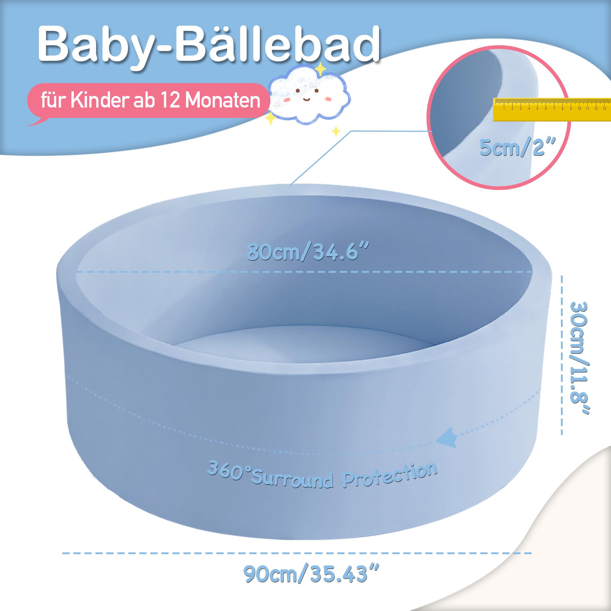 Aunekiv ball pit foam cushioning close-up, soft and safe for little hands