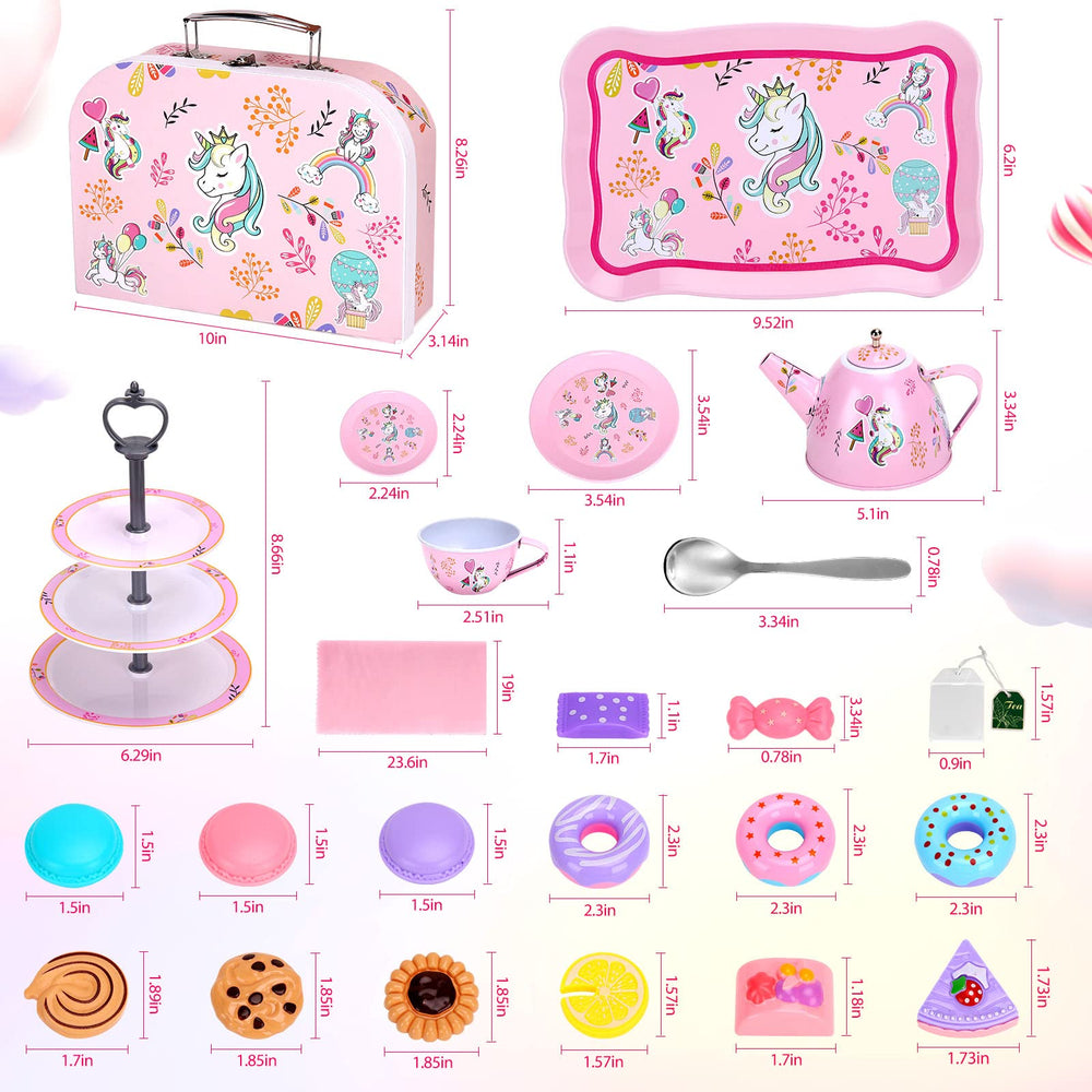 Auney Tea Set carrying case for easy storage and travel.