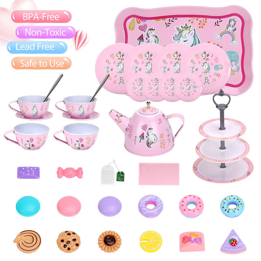 Auney Tea Set unicorn teacups for sharing and imaginative parties.
