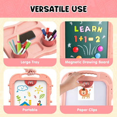 AuntyFey easel with adjustable legs to grow with children.