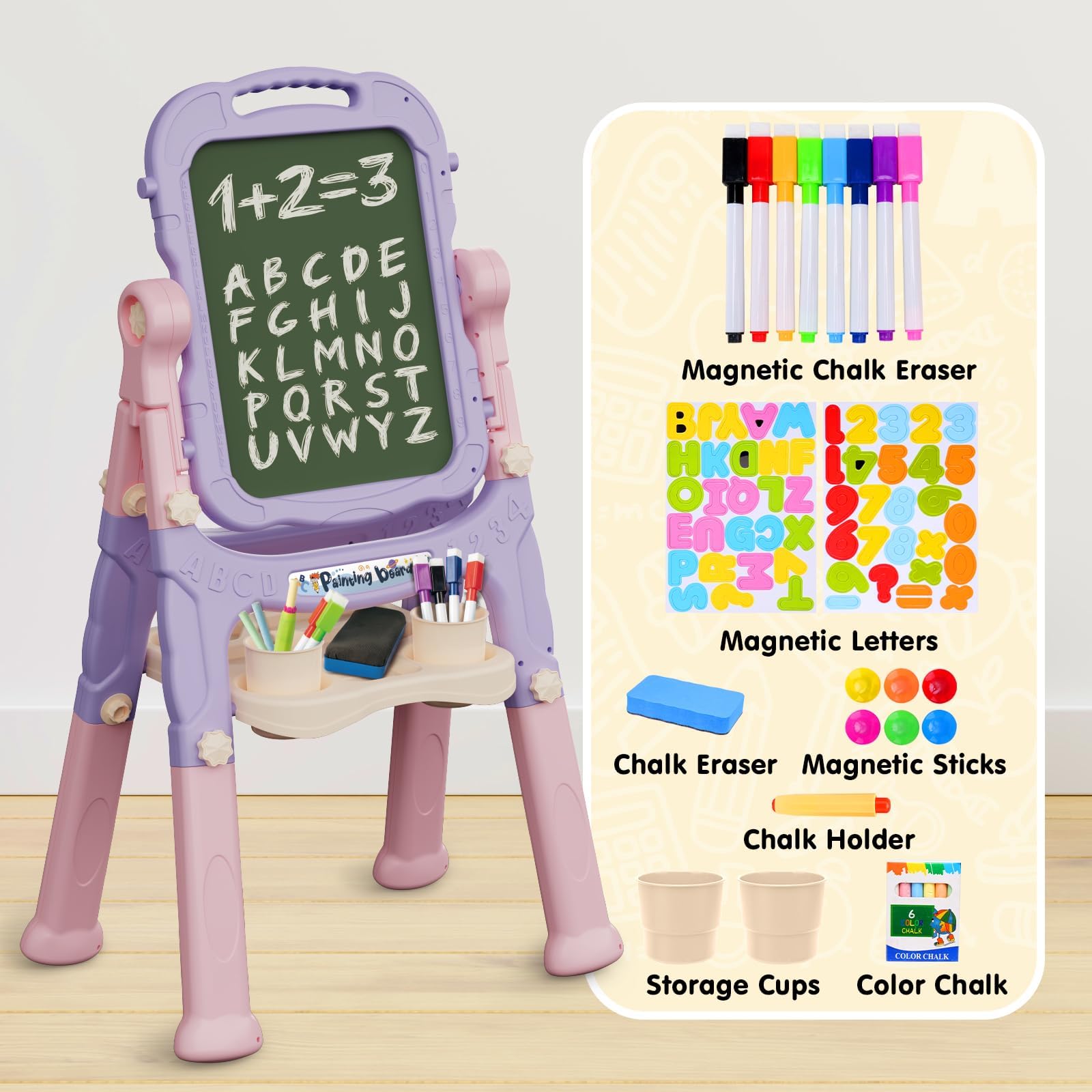 AuntyFey Easel round magnets enabling versatile magnetic activities.