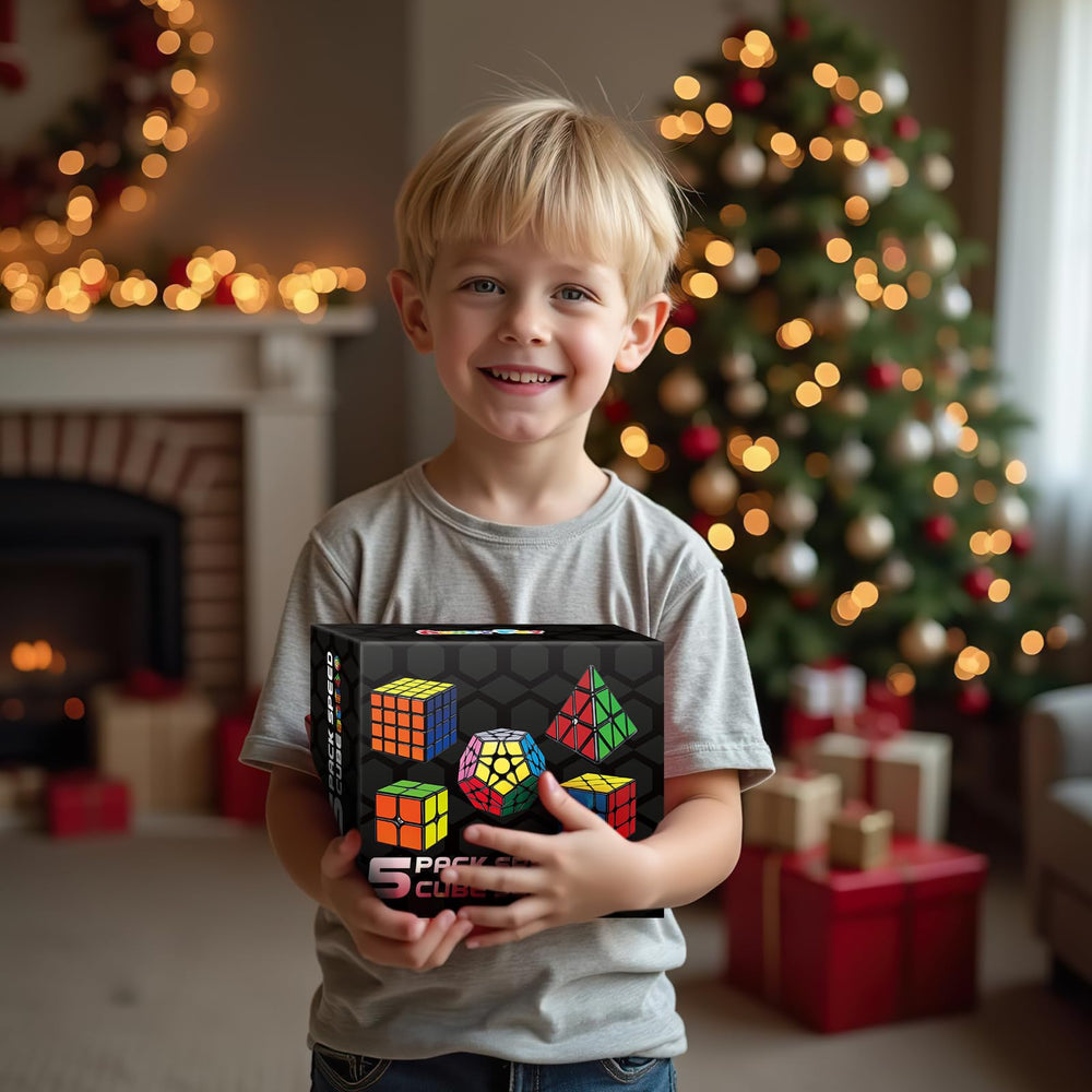 AuntyFey speed cube set packaging image illustrating beginner-friendly bundle