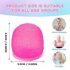 AuraGlaze squishy fidget purple, compact squeeze ball for hands-on calm.