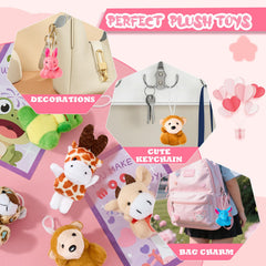 Aurdox non-candy valentines plush, soft keepsakes for desks and bags