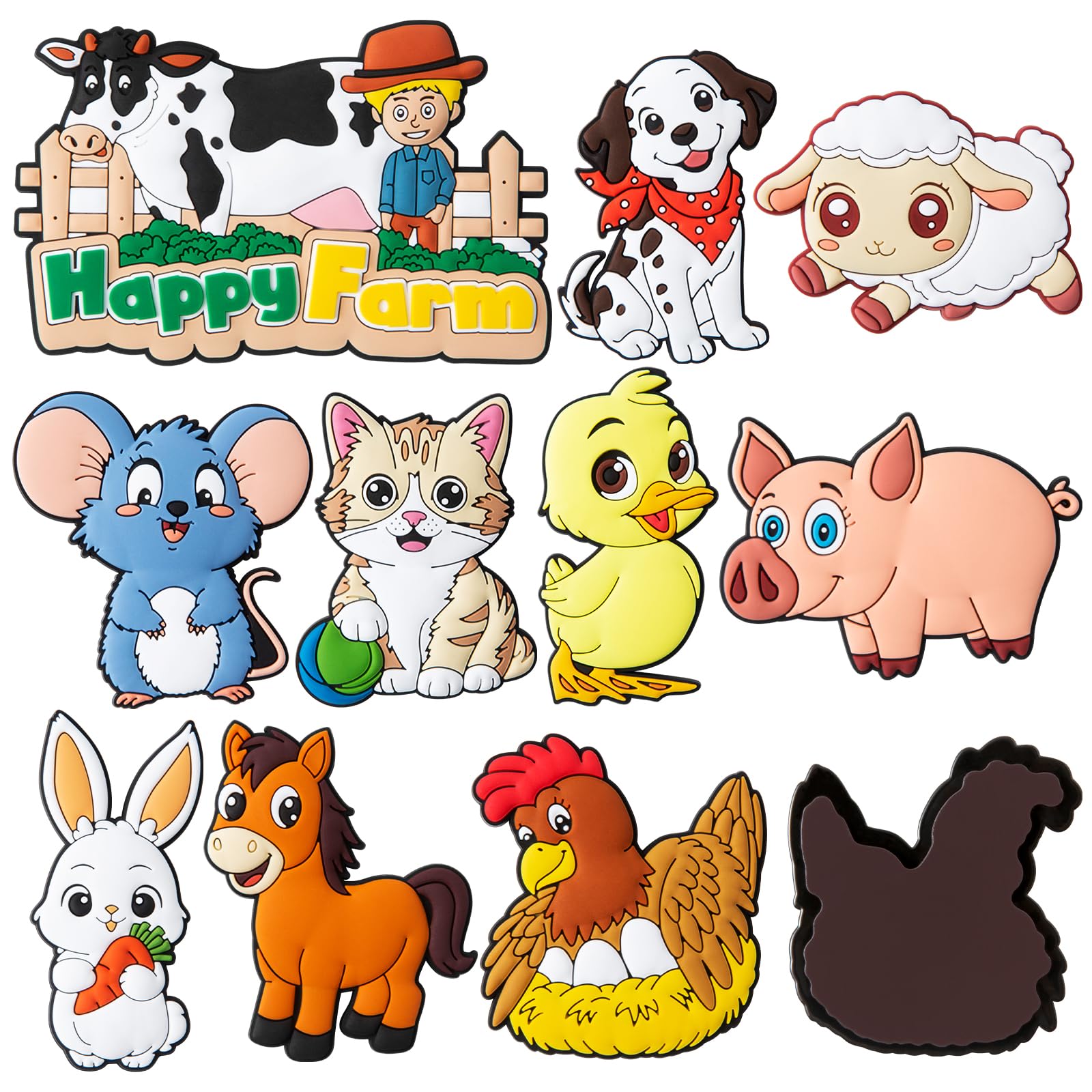 AUREDSHIP fridge magnet dog: durable farm play for fridge and storytelling