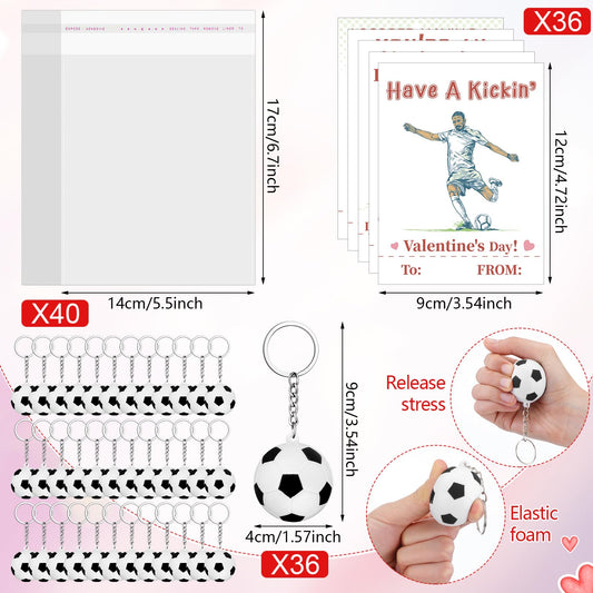 Aurelema foam stress ball keychains in soccer theme for stress relief