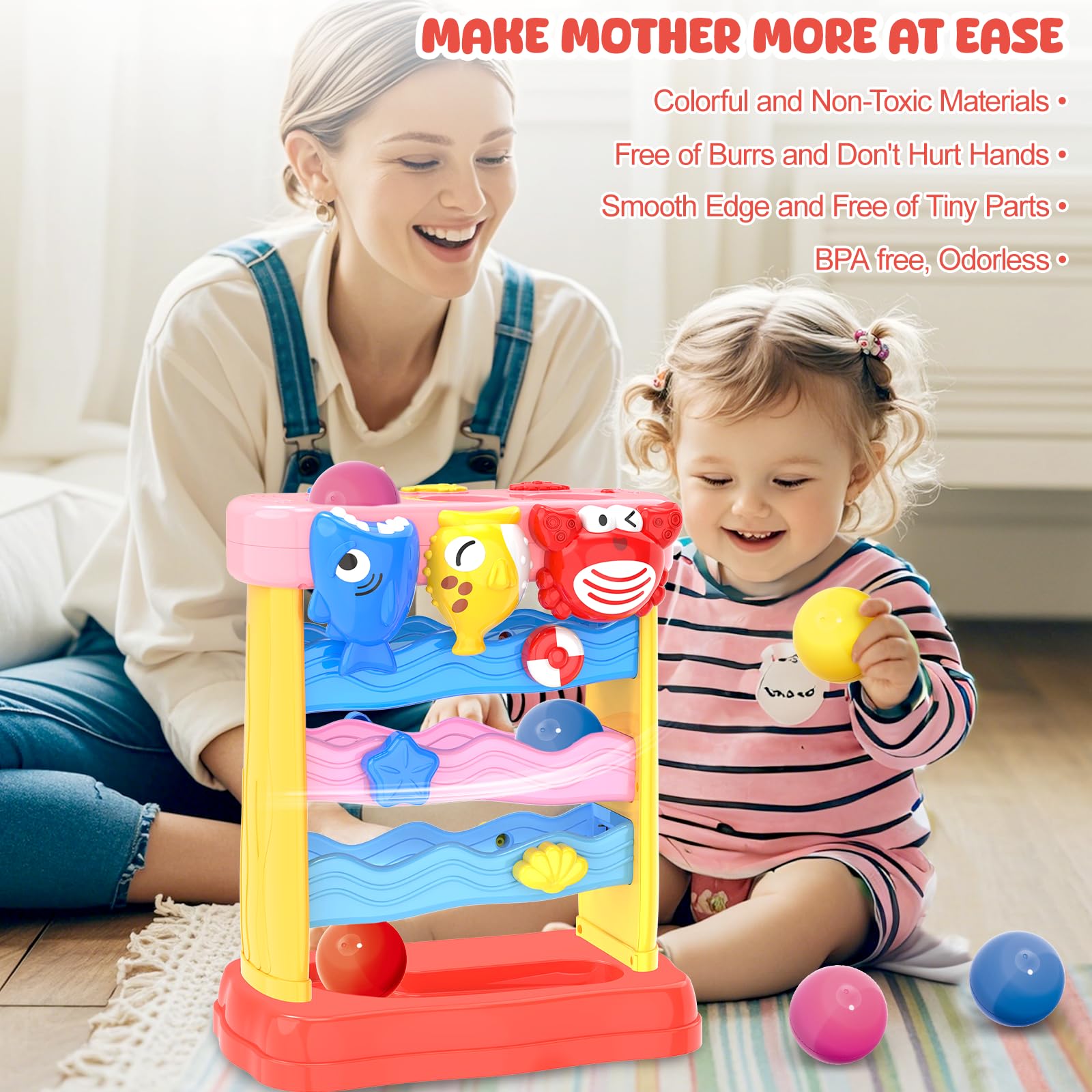 AuroTops Pound A Ball safe ABS material ensures durability and child-friendly use
