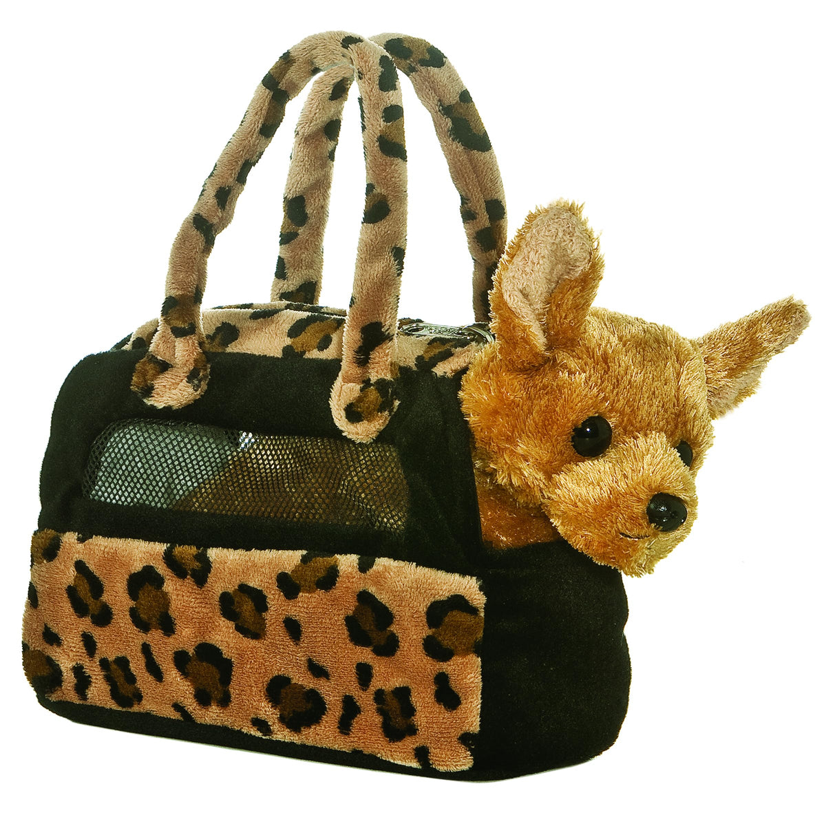 Aurora 8-Inch Chihuahua Fancy Pals purse front view, stylish carrier for small dogs.