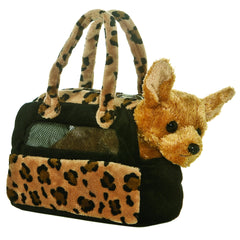 Aurora 8-Inch Chihuahua Fancy Pals purse front view, stylish carrier for small dogs.