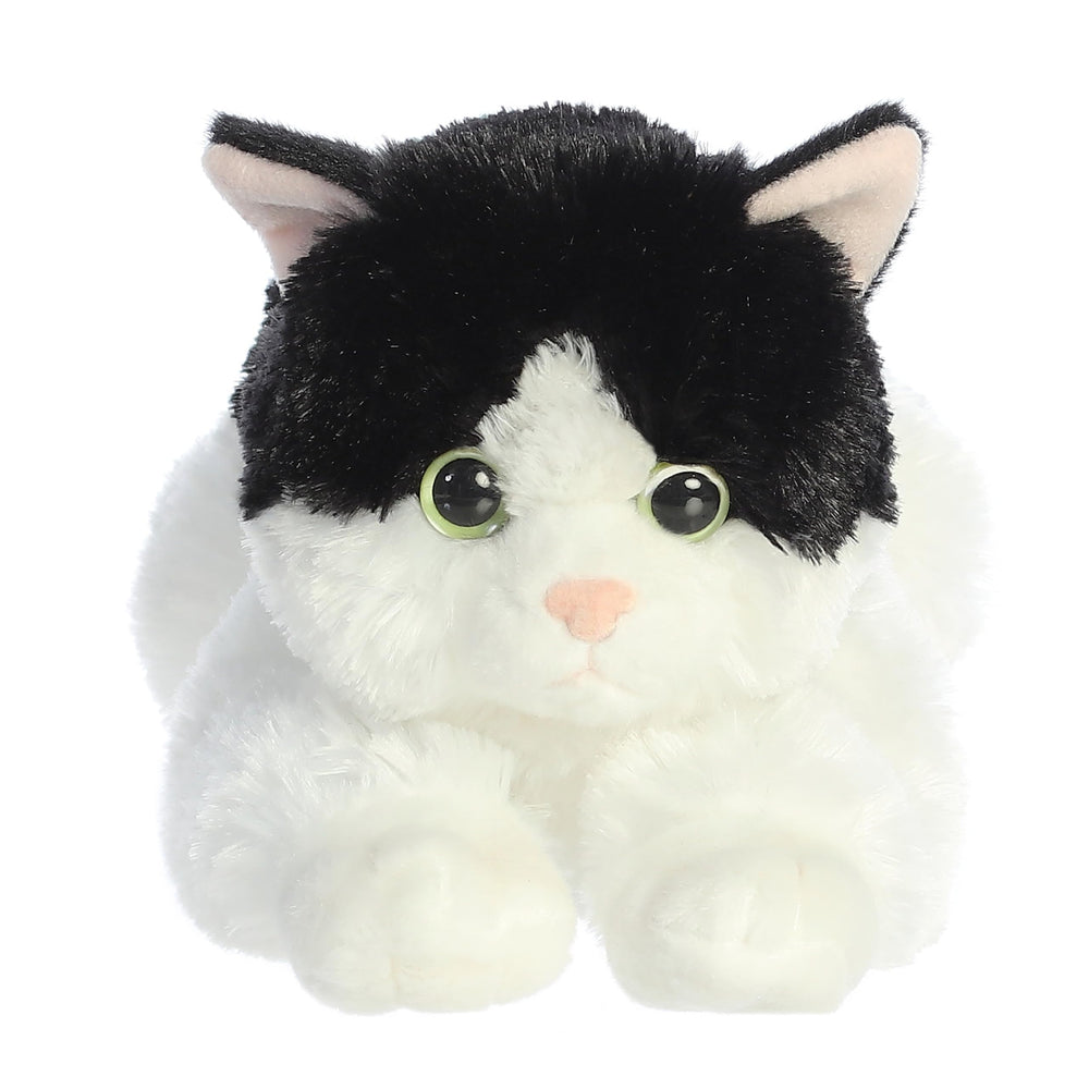 Aurora Adorable Flopsie Oreo cat face plush for cuddling and imaginative play
