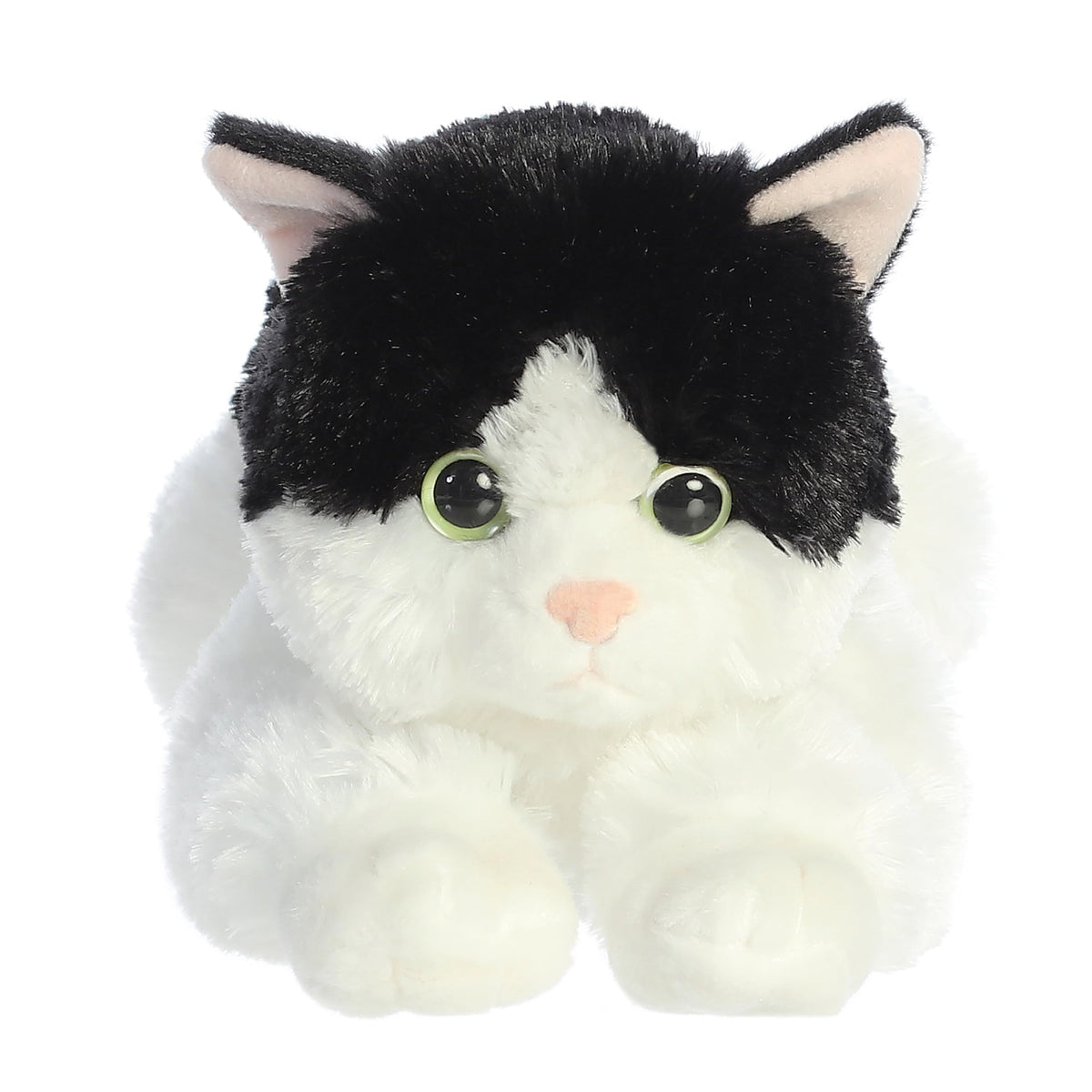 Aurora Adorable Flopsie Oreo cat face plush for cuddling and imaginative play