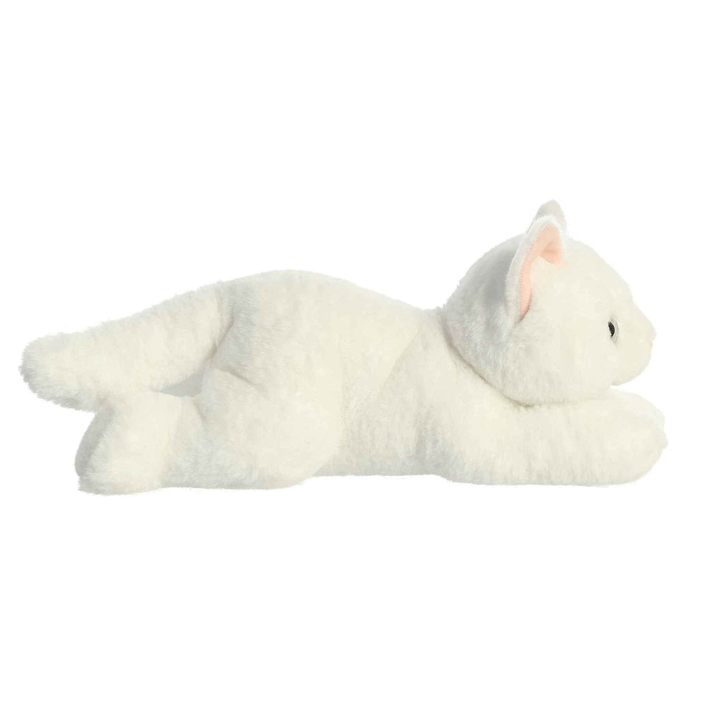 Aurora Precious White Kitty Flopsie ears highlighting cute details and playtime appeal.