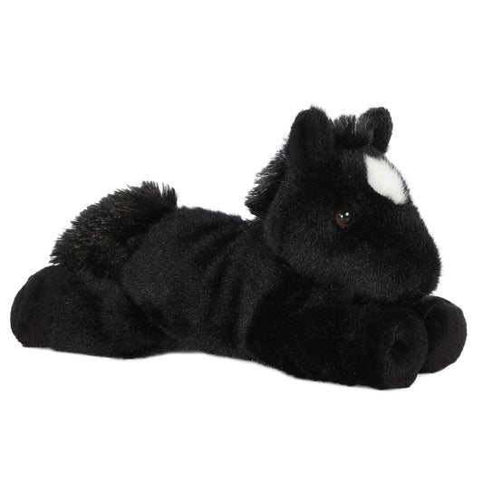 Aurora Beau mini Flopsie detail, white blaze close-up, durable plush for playful adventures.