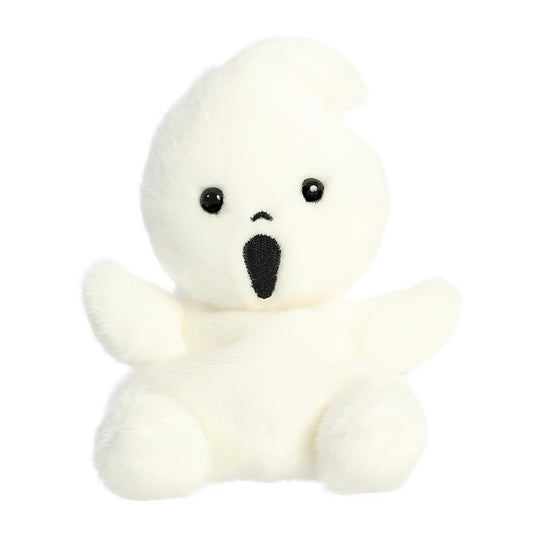 Aurora Boo Ghost Palm Pal plush in white, a soft pocket-sized companion for cozy play.