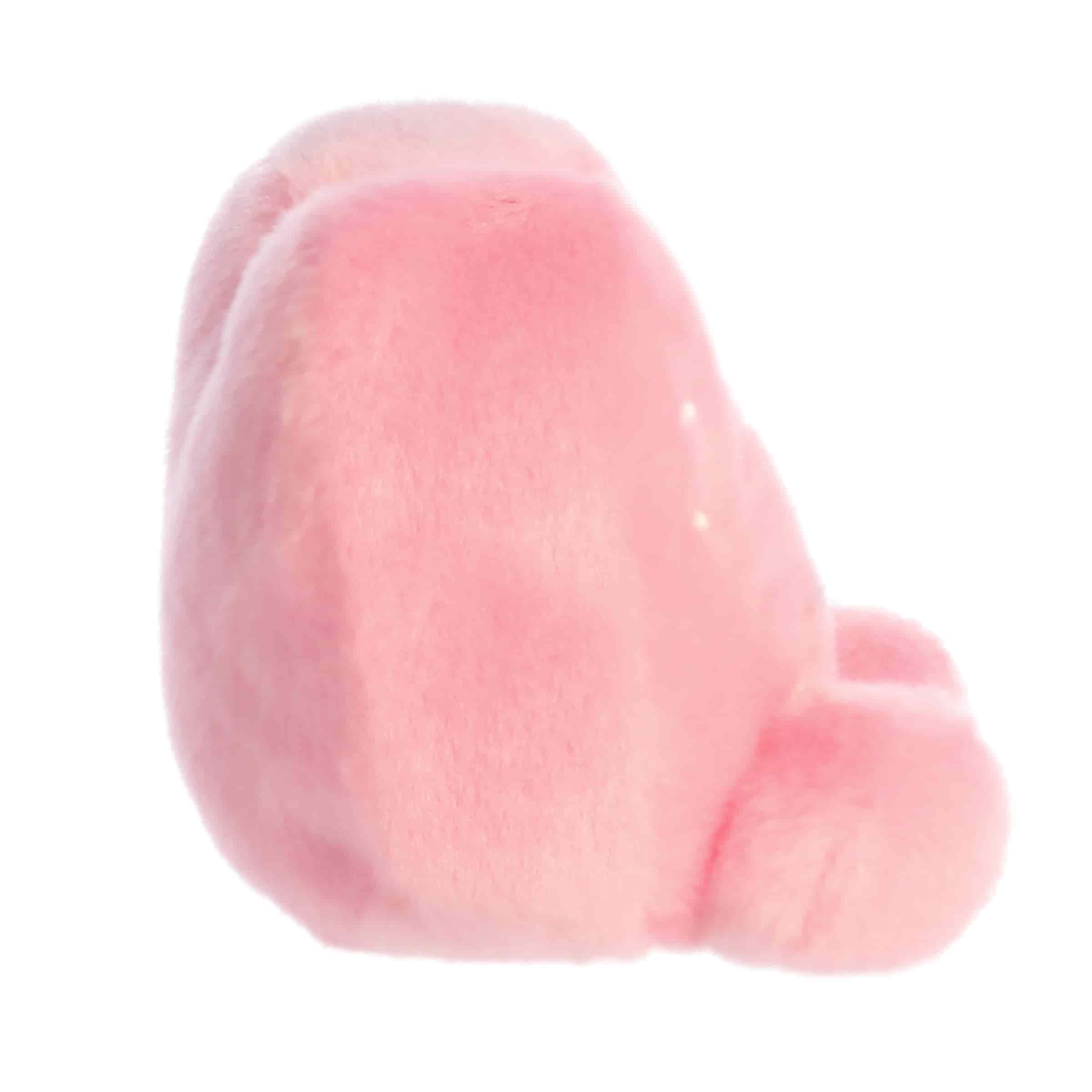 Aurora Palm Pals I Love Nana Heart stuffed animal side view reveals palm-sized design and plush softness.