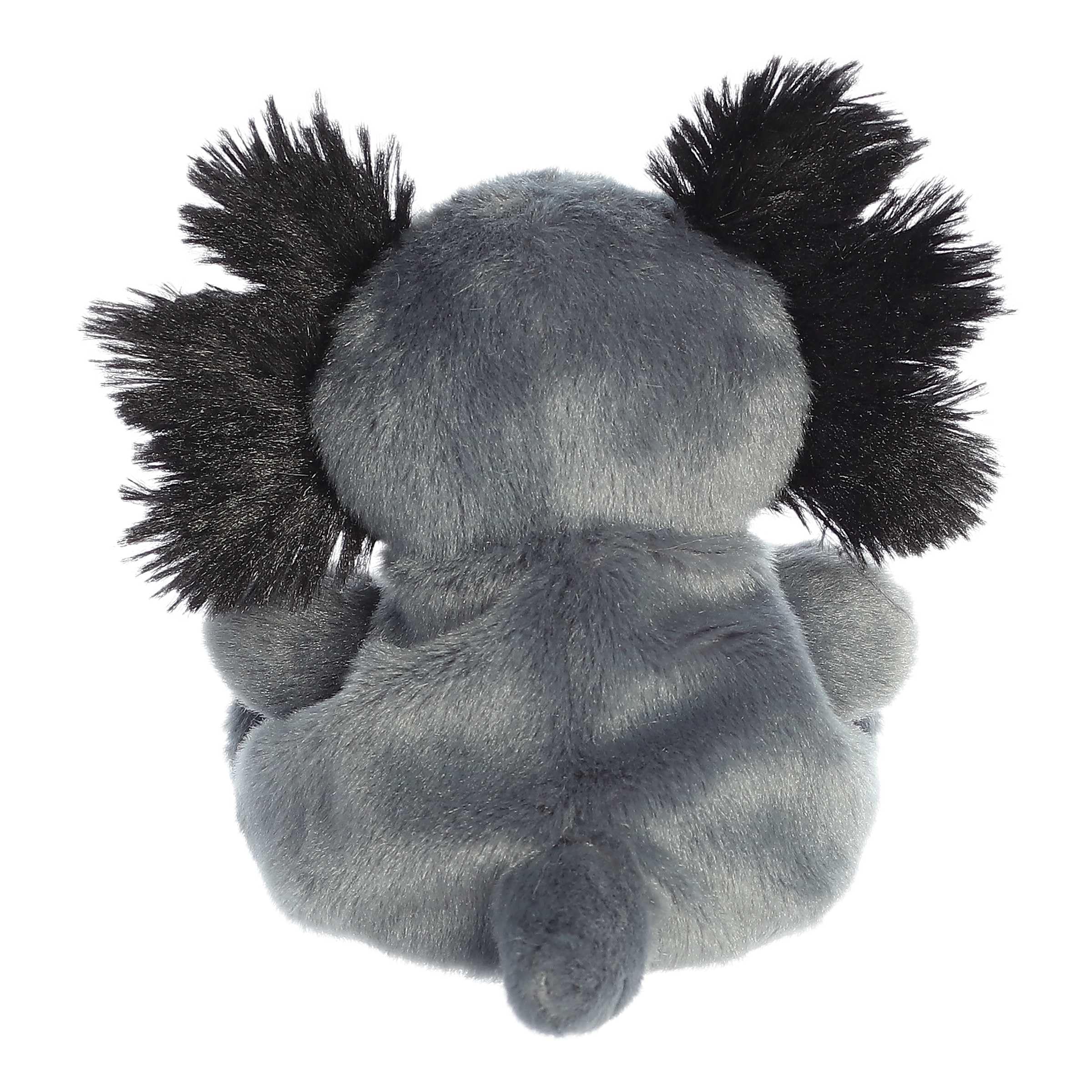 Aurora Onyx Axolotl Palm Pals on a shelf for room decor and showpiece styling