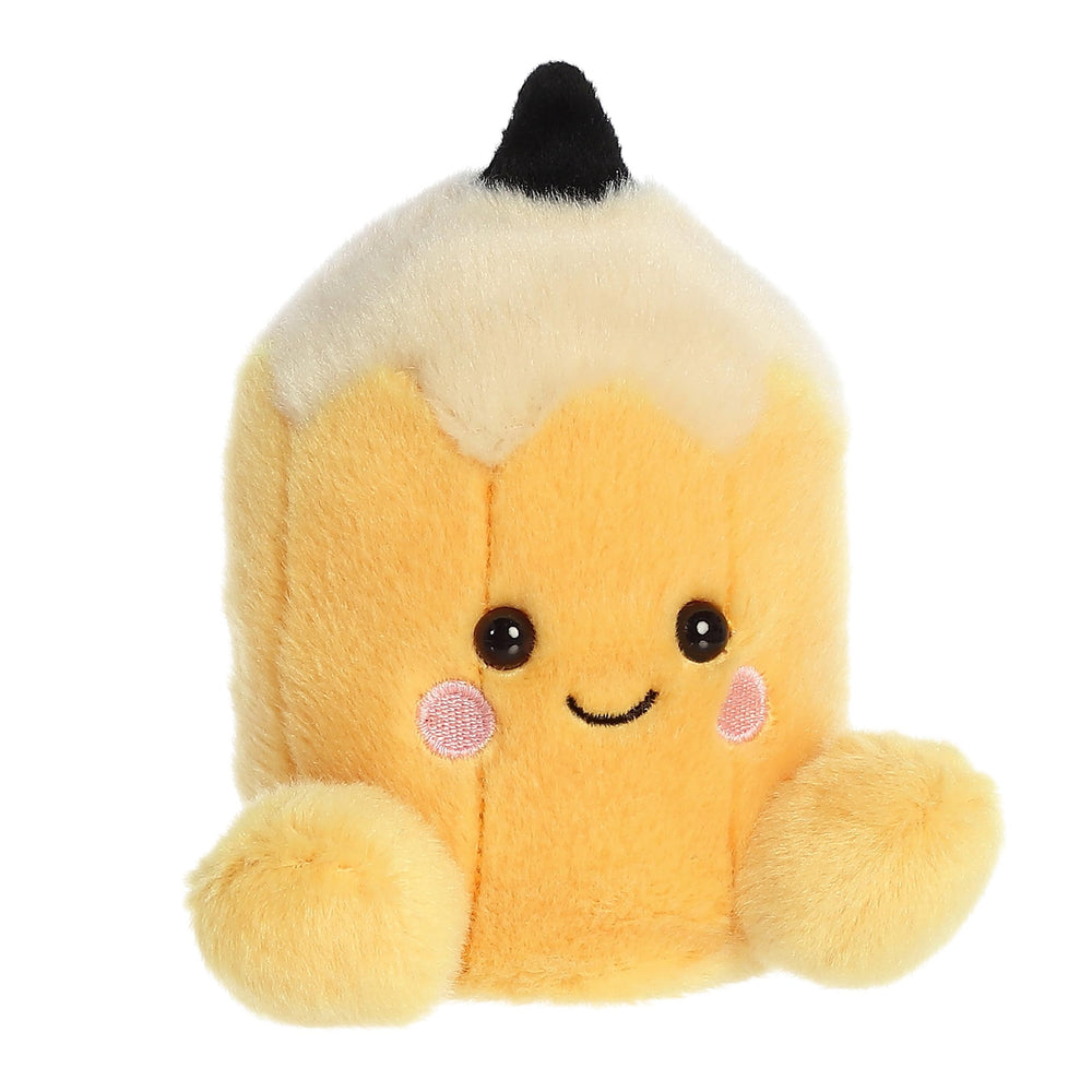 Aurora Adorable Palm Pals Tike Pencil Yellow back view showing plush texture