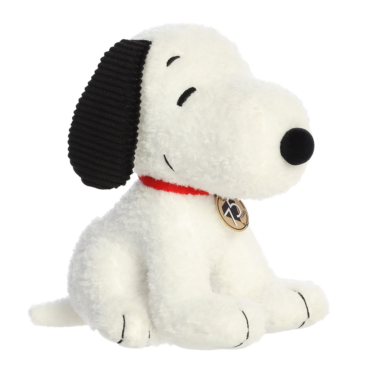Aurora Snoopy plush in classic pose for collectors and cozy display.