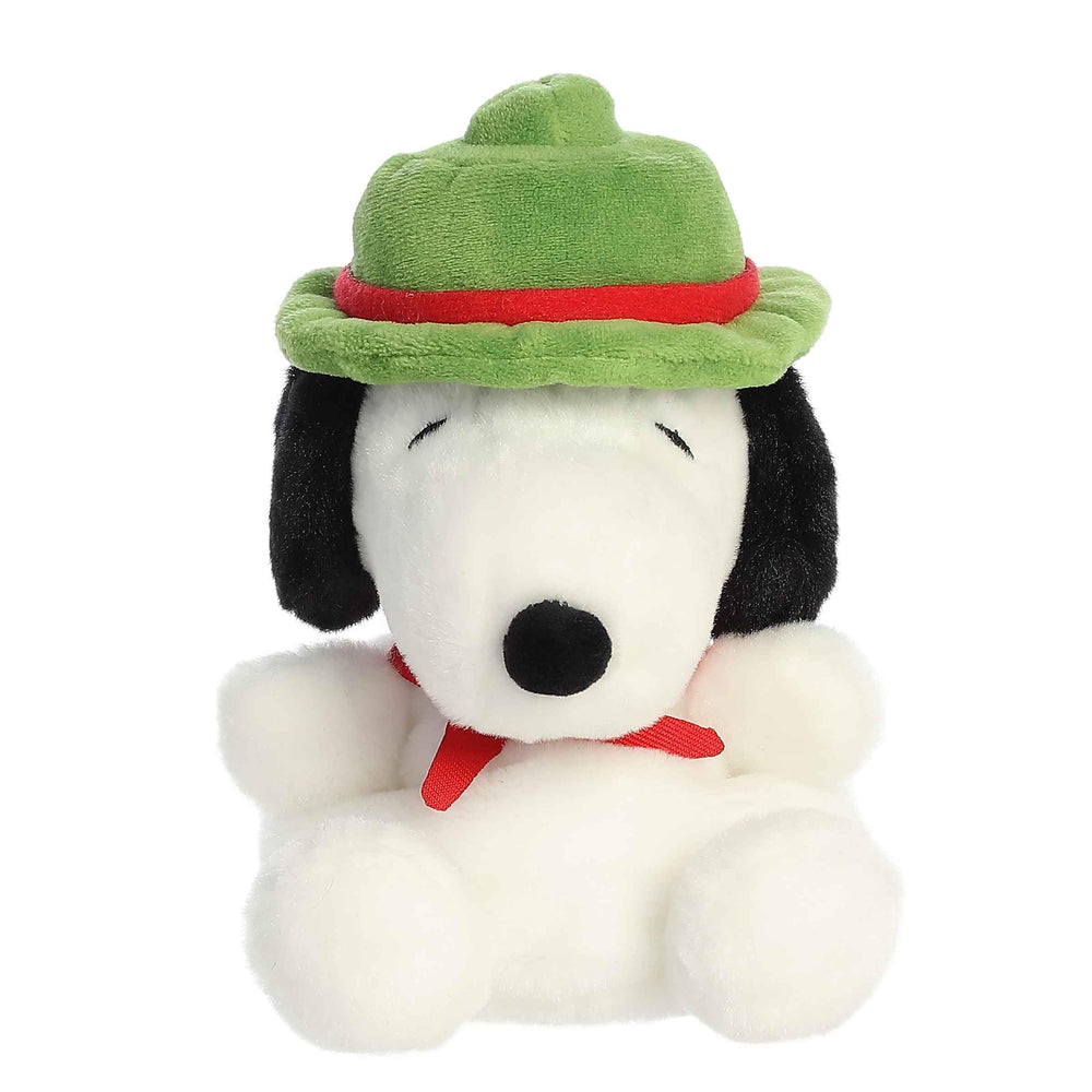 Aurora Beagle Scout Snoopy Palm Pals side view, compact palm-sized cuddly friend