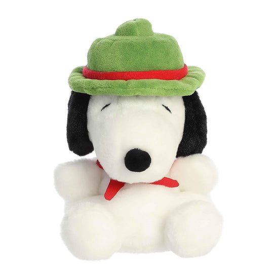Aurora Beagle Scout Snoopy Palm Pals side view, compact palm-sized cuddly friend