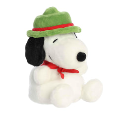 Aurora Beagle Scout Snoopy Palm Pals plush full view, soft and collectible for shelves