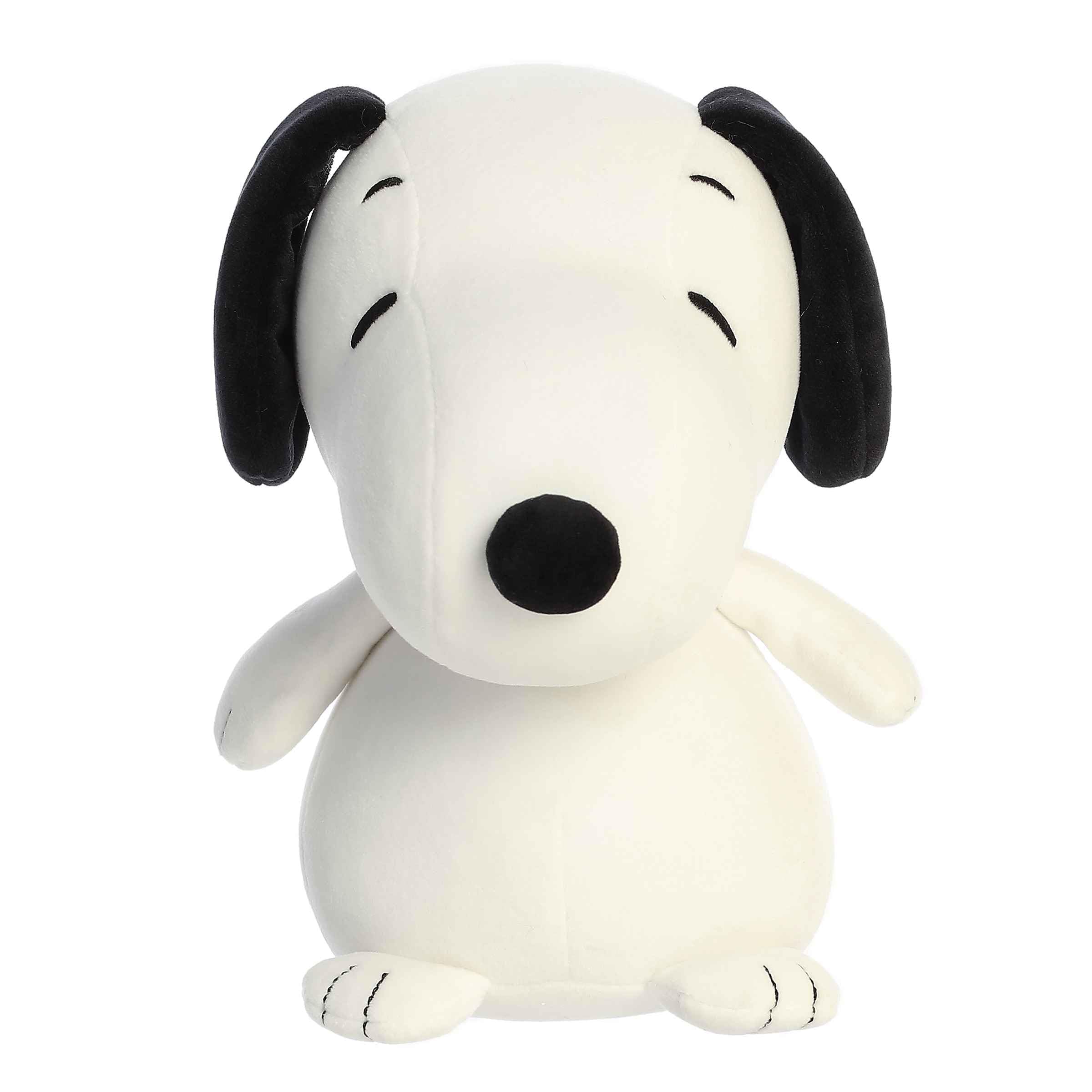 Aurora Adorable Peanuts Snoopy plush side view for portable hugs