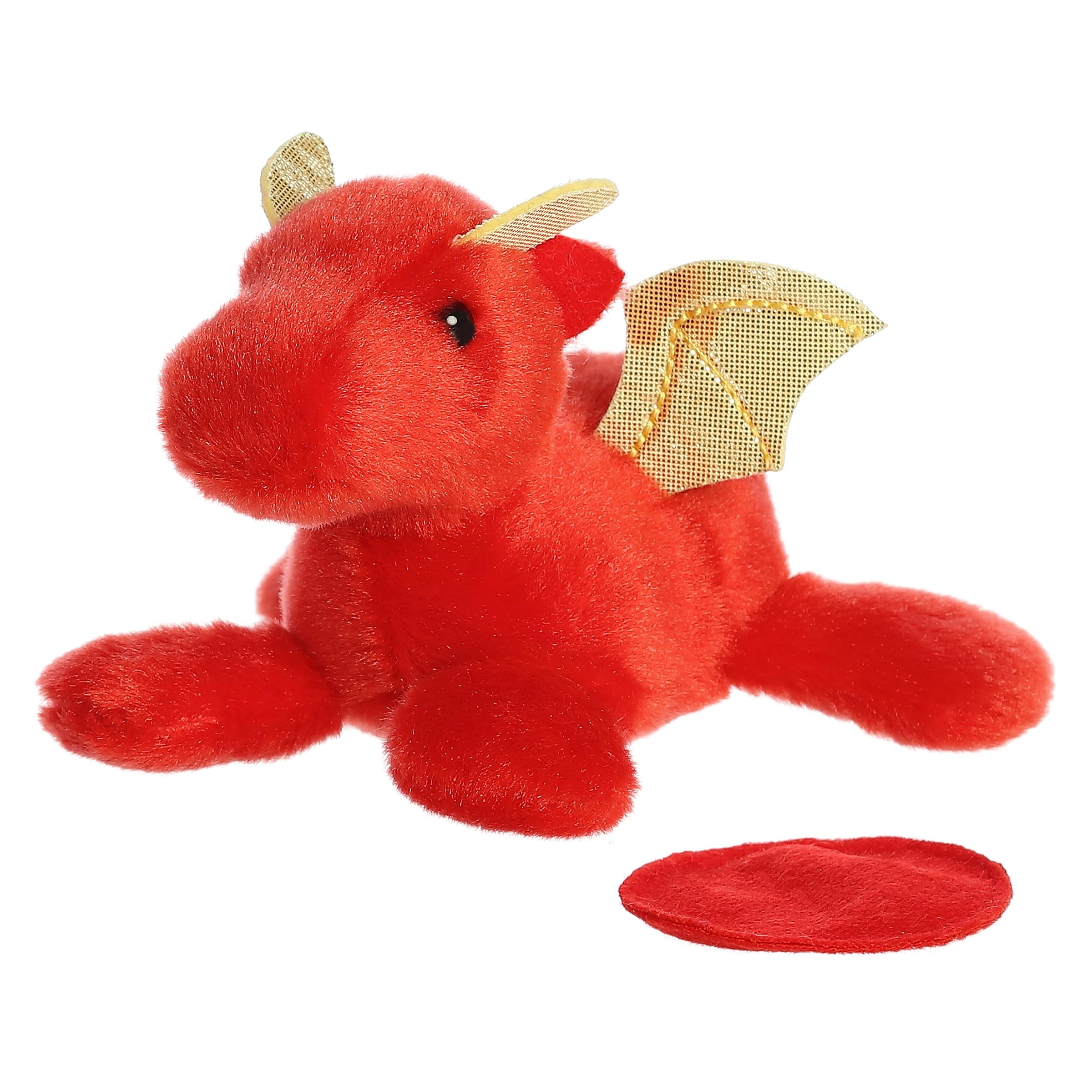 Aurora Adorable Shoulderkins Daring Dragon plush on shoulder with magnet for hands-free wear