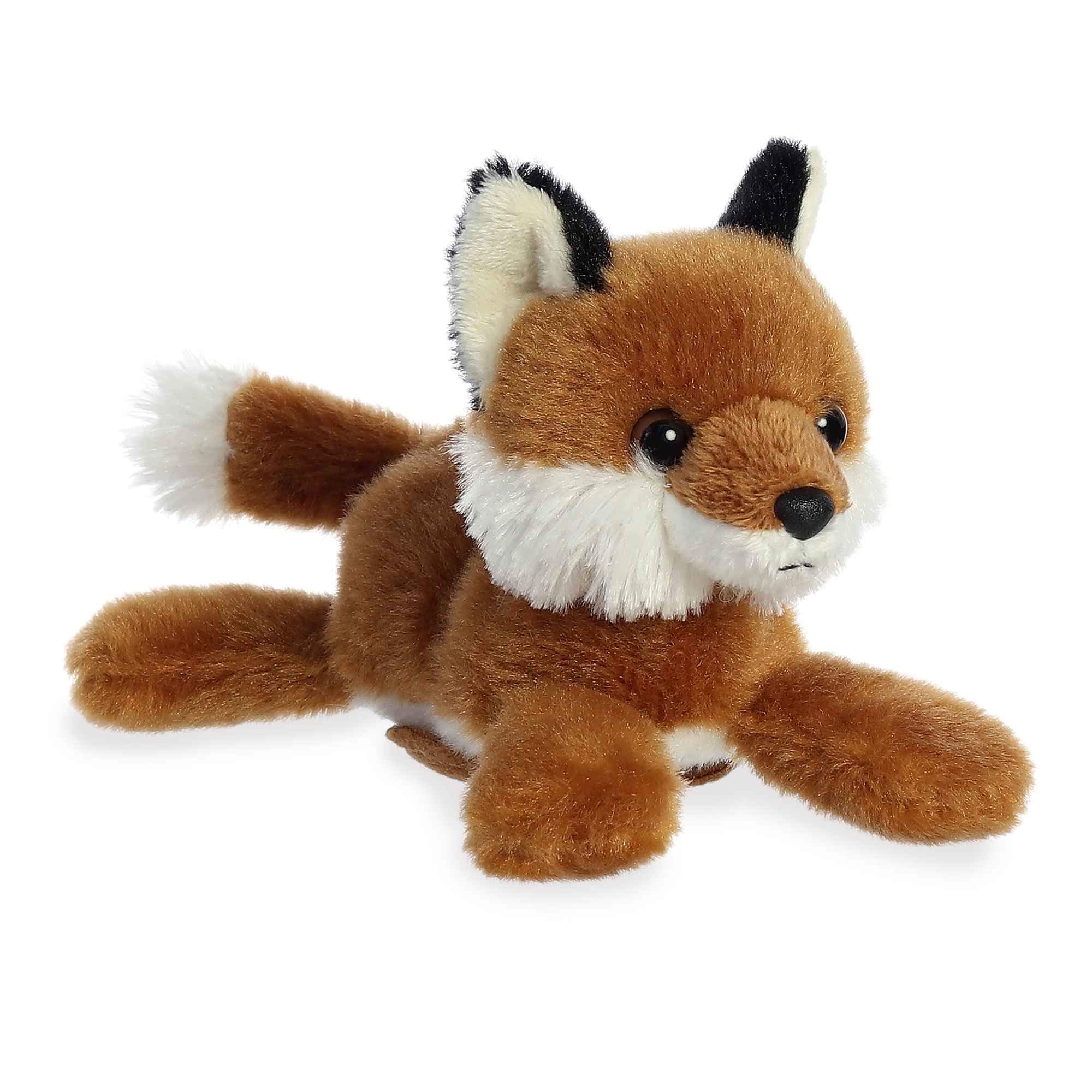 Aurora Shoulderkins Maple Fox on shoulder for portable companionship.