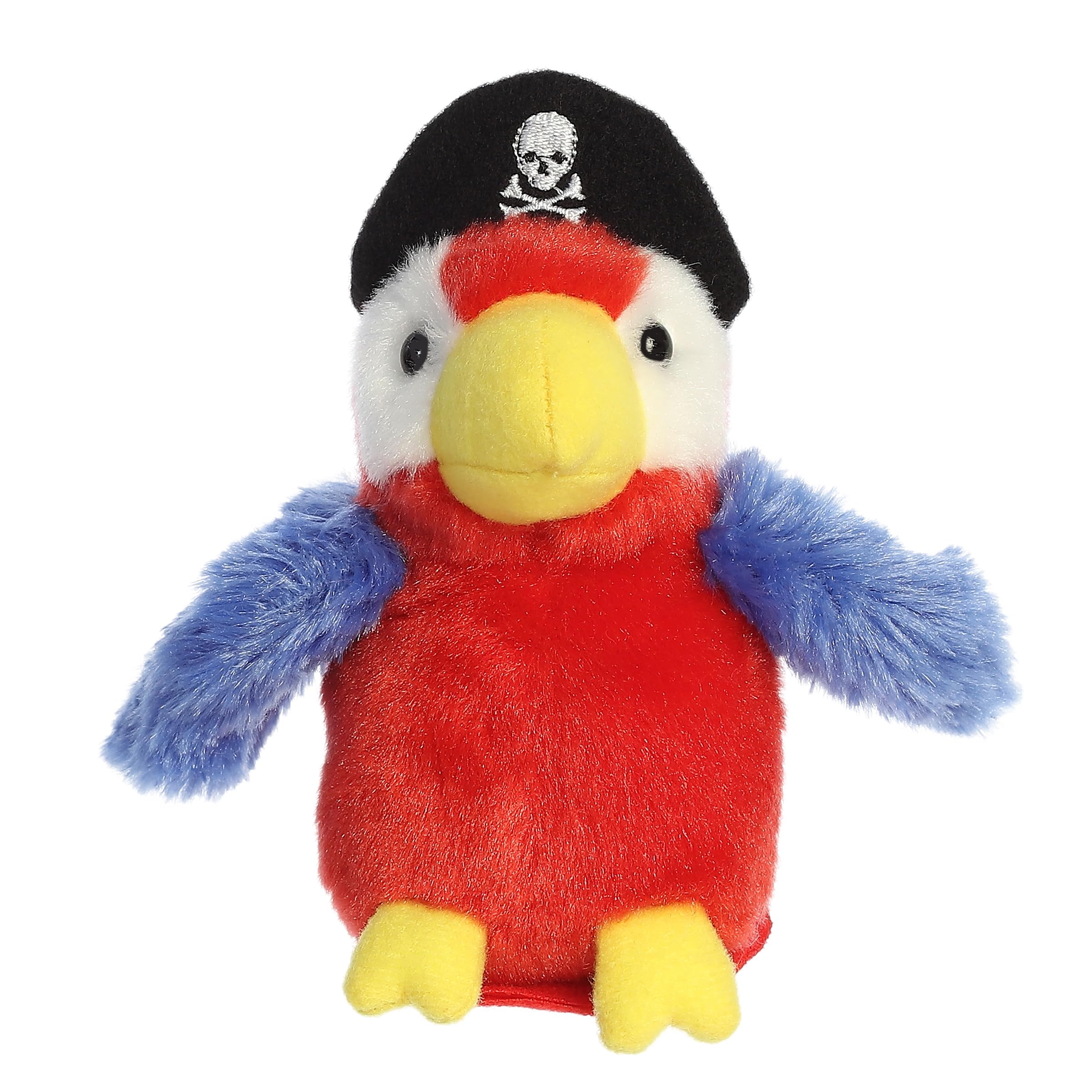 Aurora Swashbuckler Parrot plush with soft texture for cuddly play.