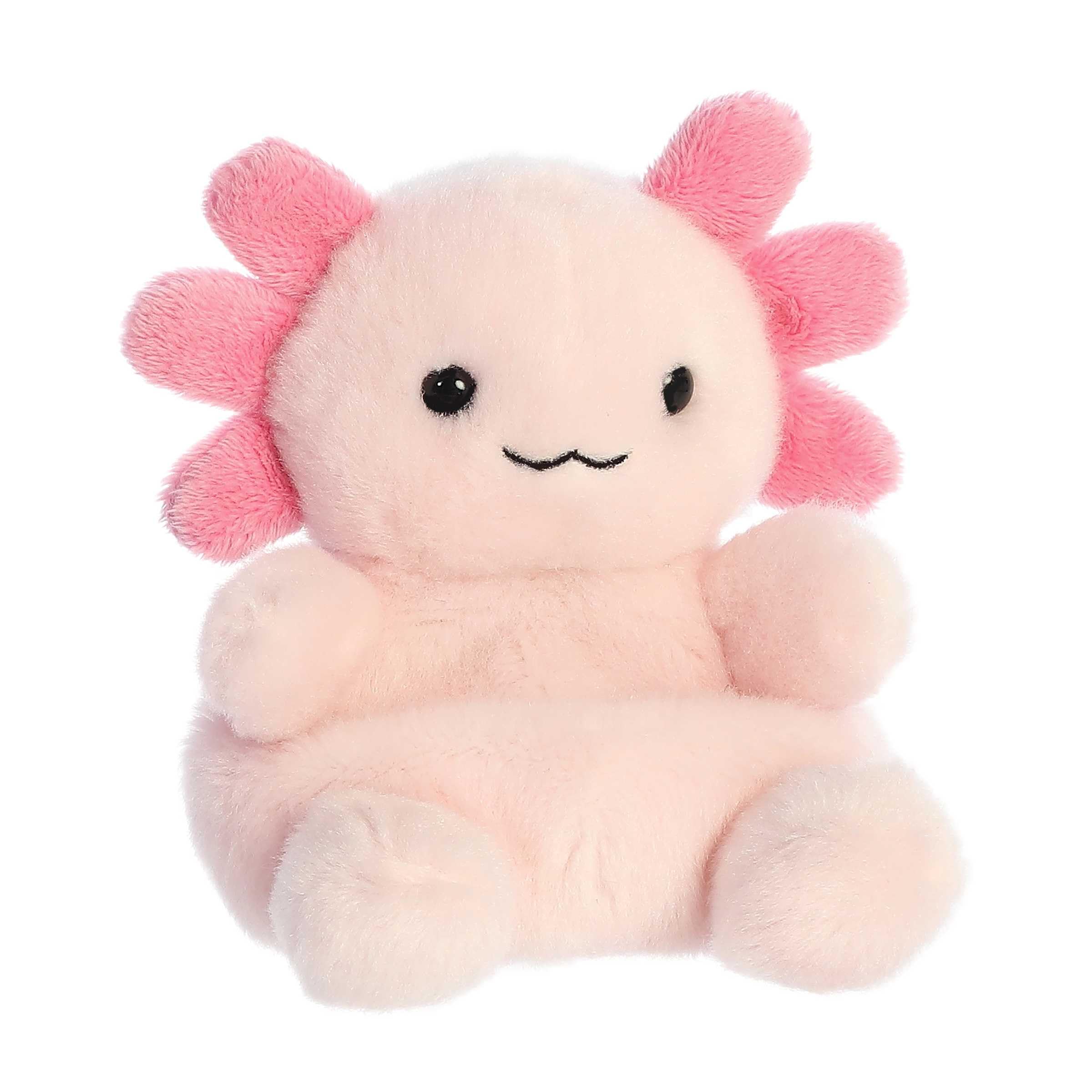 Aurora Ax Axolotl plush close-up, soft fabric for comforting hugs.