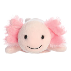 Aurora Axel Axolotl plush face close-up showing soft texture