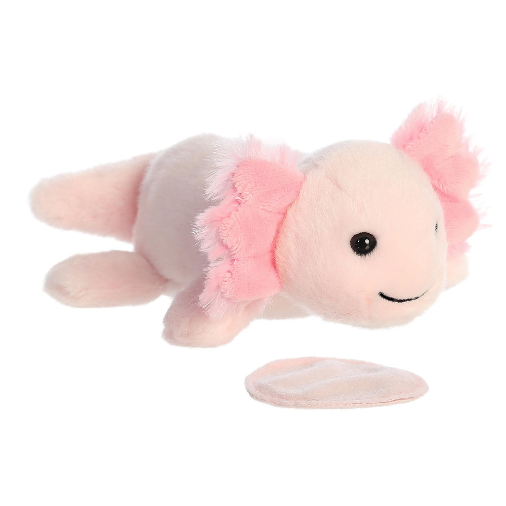 Aurora Axel Axolotl shoulder plush with magnet for secure on-the-go play
