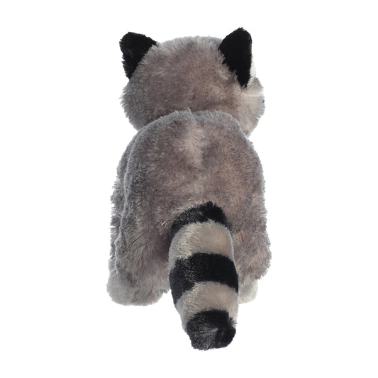 Aurora Bandit Flopsie back view highlights soft plush and relaxed pose.