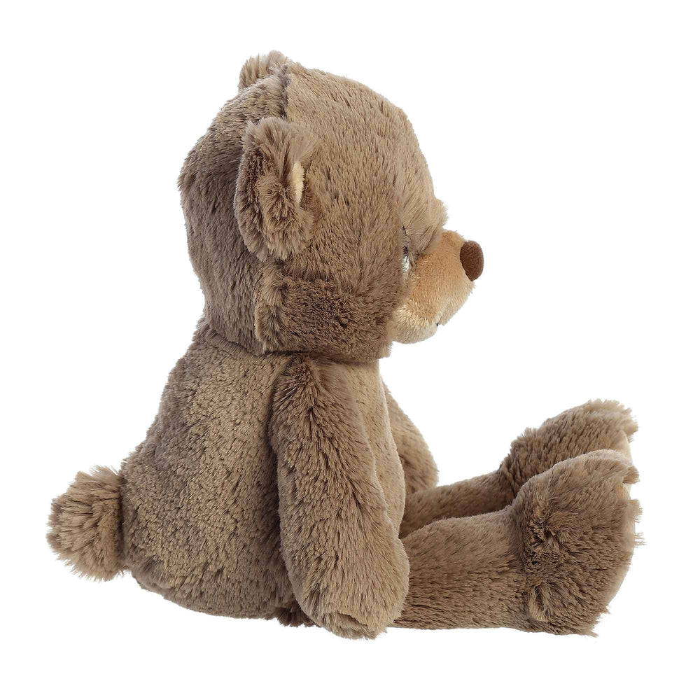 Aurora Barley Bear featuring a heart-shaped inspirational tag for sentiment.