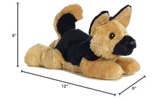 Aurora Bismarck 12in black-tan puppy is a friendly companion for all ages
