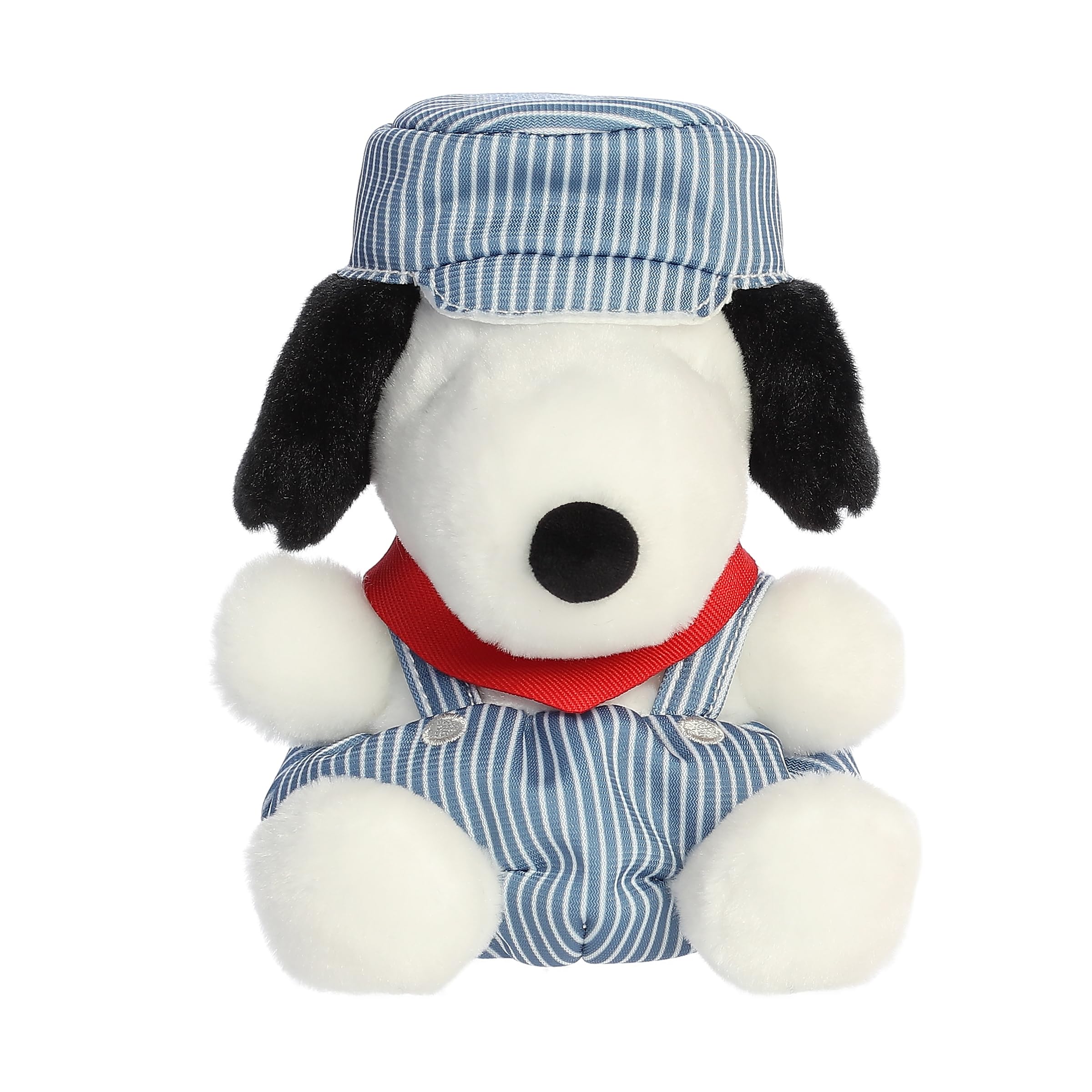 Aurora Blue-striped overalls Snoopy Palm Pals, nostalgic display piece