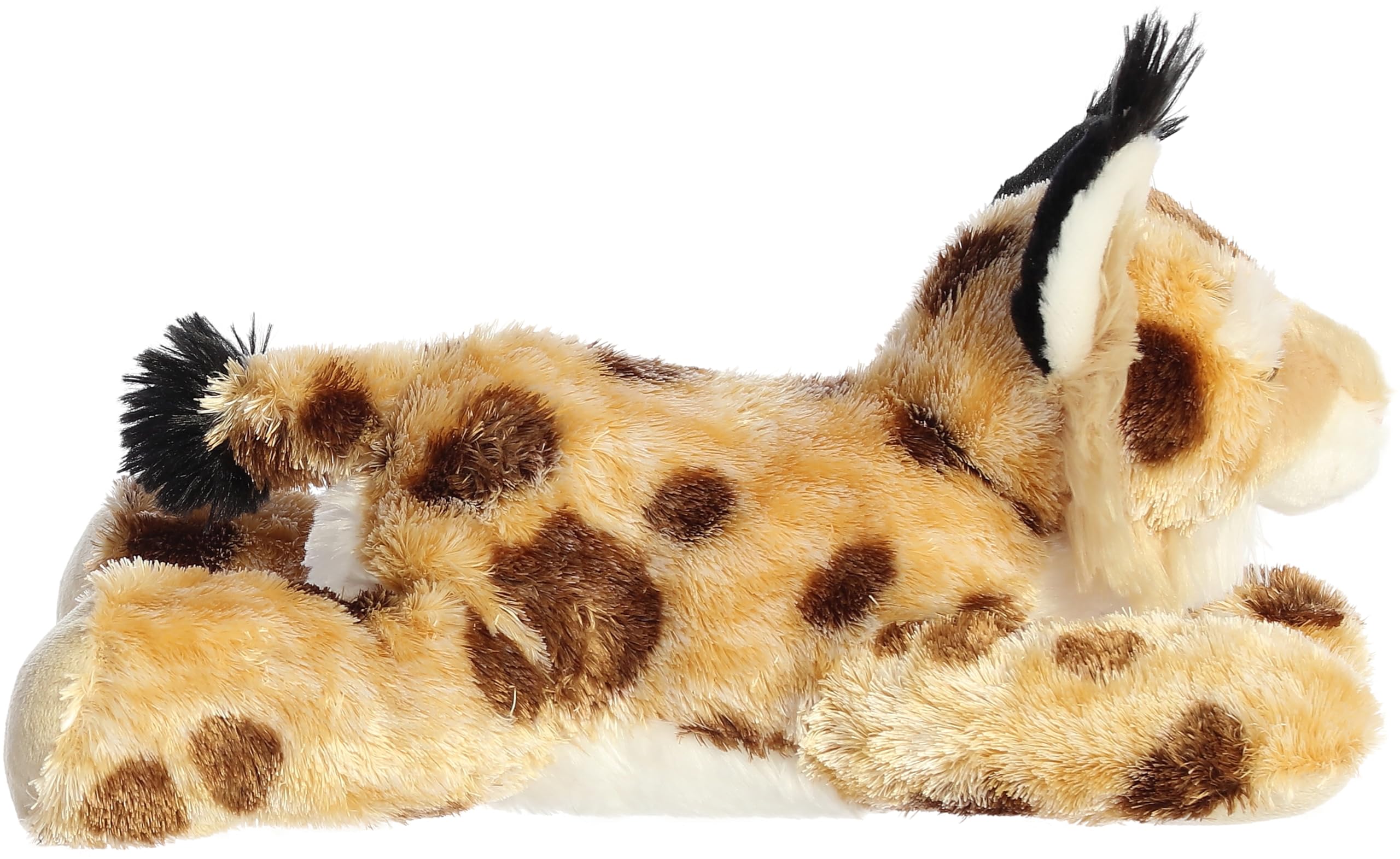 Aurora Bobby plush with black ear tufts, an adorable companion for kids.