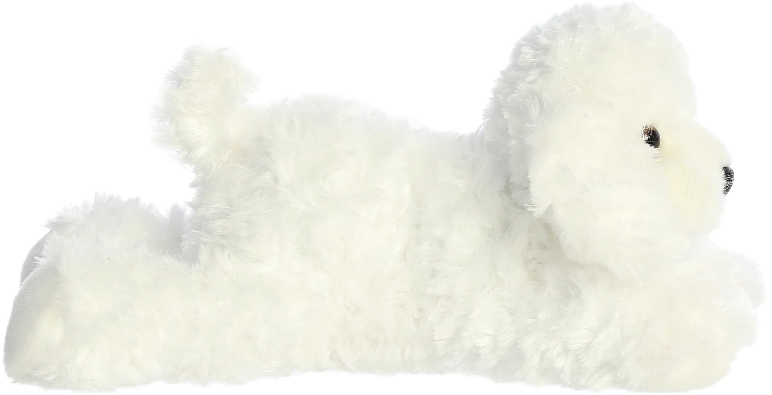 Aurora Bonita Flopsie close-up shows secure bolted eyes and safety features.